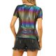 thumbnail image 3 of INSPIRE CHIC Tops de Fiesta Brillantes de Manga Corta Texturizados Metálicos para Mujer S Multicolor, 3 of 7