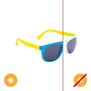 Delsol - Los Niños Solizan A Los Niños De Suer - Transparente A Azul De Para Niños - Gafas De Sol