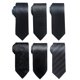 thumbnail image 1 of Passabin Set de 6 Corbatas Negros de Jacquard Tejido, 1 of 7