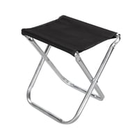 Magideal - Taburete De Camping, Asiento, Taburete De Pesca, Silla De Camping, Reposapiés, Silla Pequeña Plegable, Taburete Plegable Portátil Para Barbacoa, Viaje Sin Respaldo