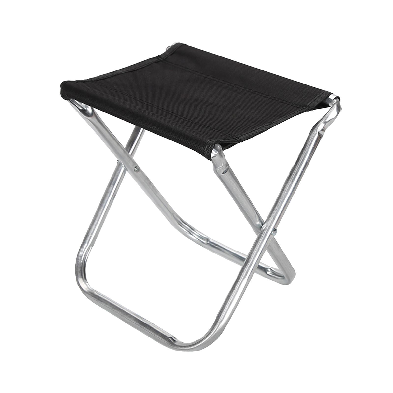 Magideal - Taburete De Camping, Asiento, Taburete De Pesca, Silla De Camping, Reposapiés, Silla Pequeña Plegable, Taburete Plegable Portátil Para Barbacoa, Viaje Sin Respaldo