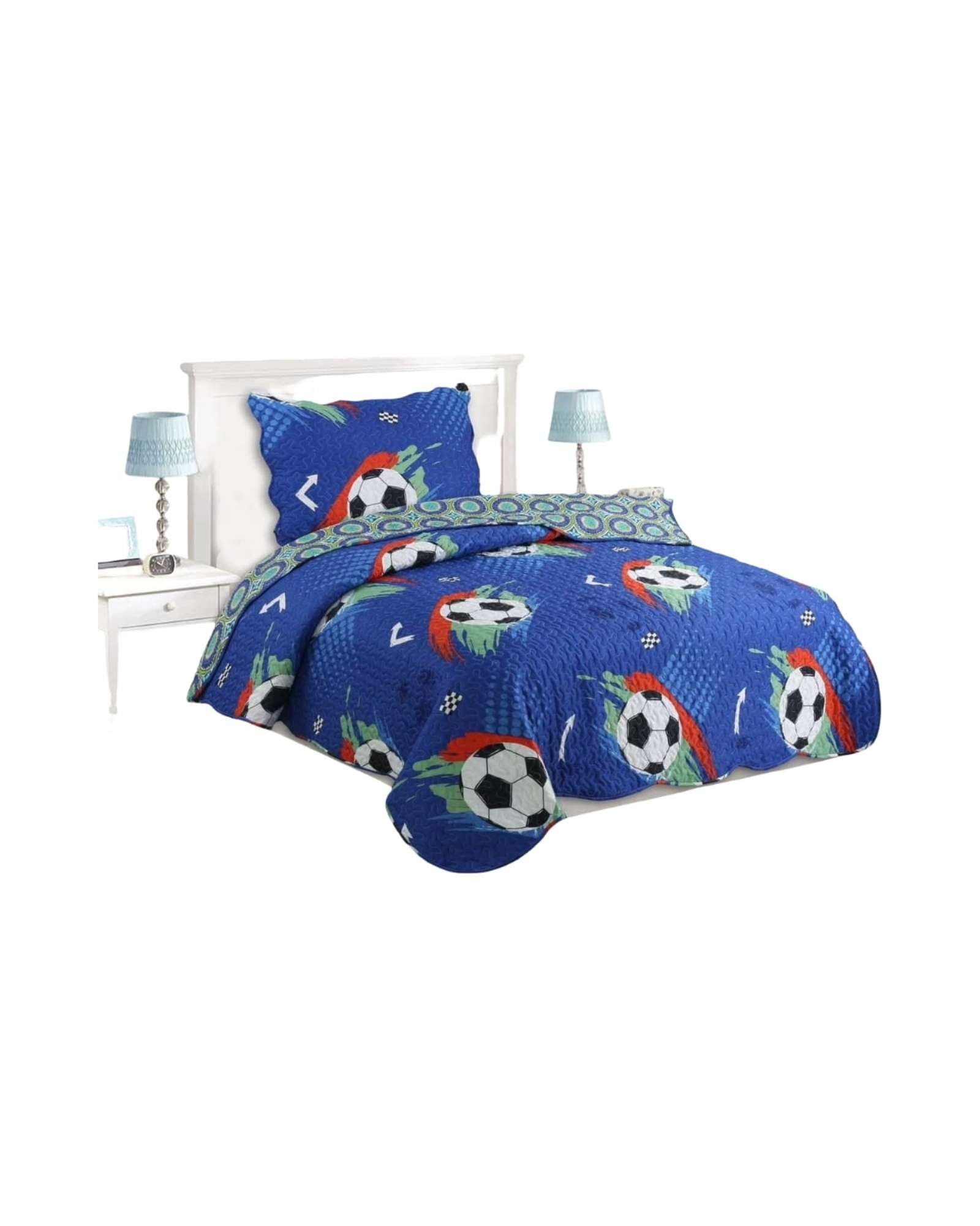 Genérico - Cubrecama Quilt De Verano Plaza Y Media 180X230Cm V38