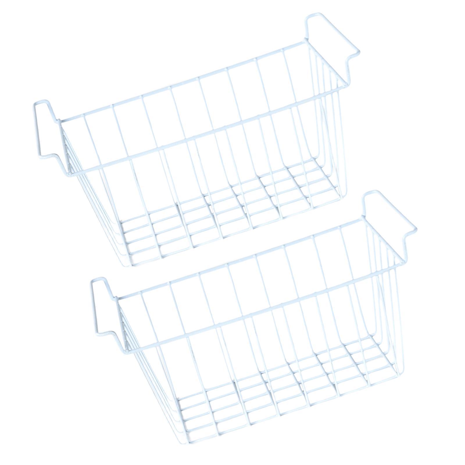 Bothyi - 2 Cestas De Almacenamiento Para Congelador, Para Frigorífico, Para Apartamentos, Casas De Campo, Botellas, 39 Cm X 24,5 Cm X 20 Cm