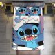 thumbnail image 1 of Hello Stitch 3 Pieces Duvet Cover Set Full Size Super Soft Fade Resistant Microfiber, 1 of 4
