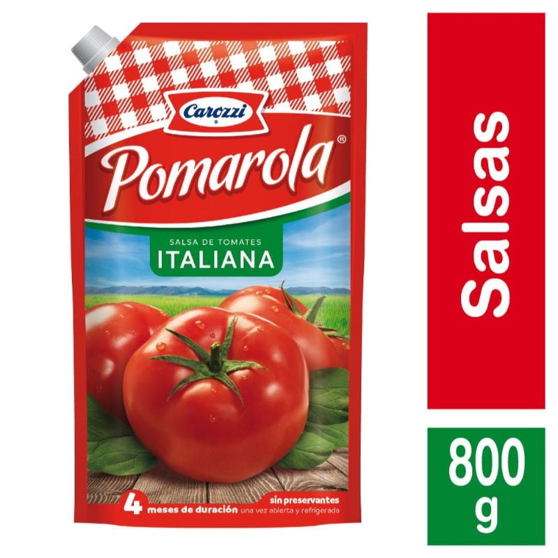 Salsa De Tomate Italiana Doypack 800 g Pomarola