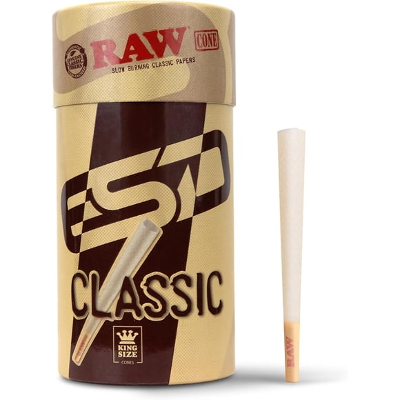 Conos RAW Classic King Size 100 Unidades Lento Quemado