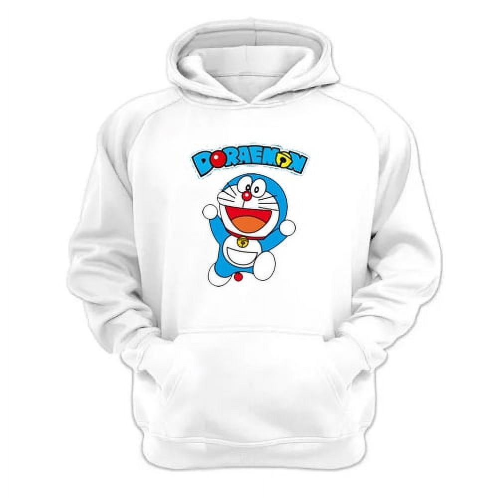 Genérico - Polerón Canguro Doraemon Blanco Talla Xl Unisex