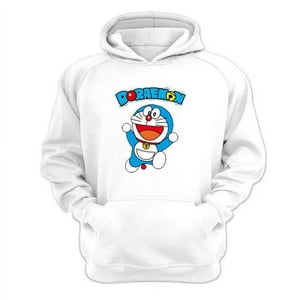 Genérico - Poleron Canguro Doraemon Blanco Talla Xs Unisex