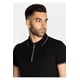 thumbnail image 3 of Polo Armani Exchange Logo Jersey con cremallera negro para hombre, 3 of 5