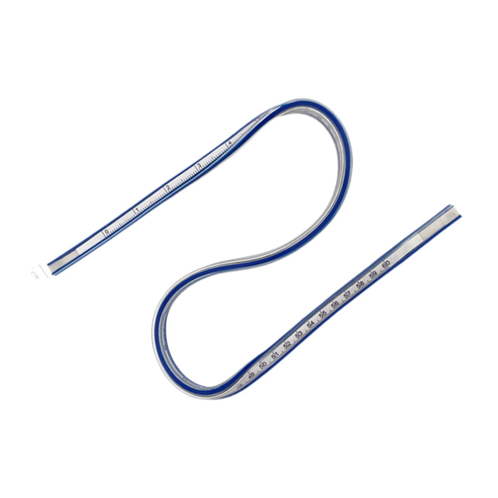 Ioensy - Regla Curva Flexible Regla Curva Flexible Para Gráficos De Pintura A Medida 60 Cm