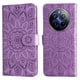 thumbnail image 2 of Funda tipo cartera FOXDOCK para Realme 12 Pro Plus , diseño girasol en relieve, cuero PU, cierre magnético, soporte y tarjetero, 2 of 5