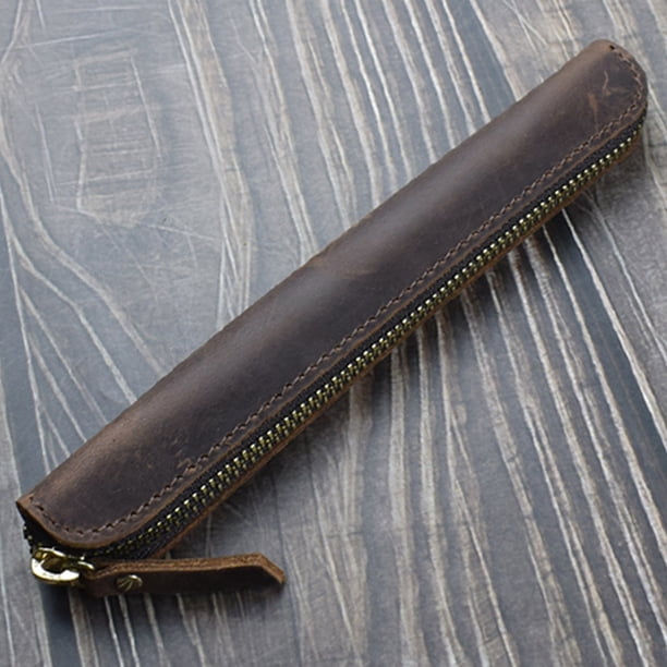 Premium Genuine Leather Pen Case - Perfect for Single Pens!