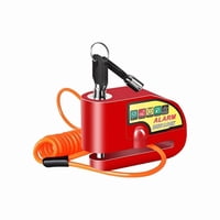 Genérico - Candado Para Freno De Disco Moto Con Alarma Y Piola