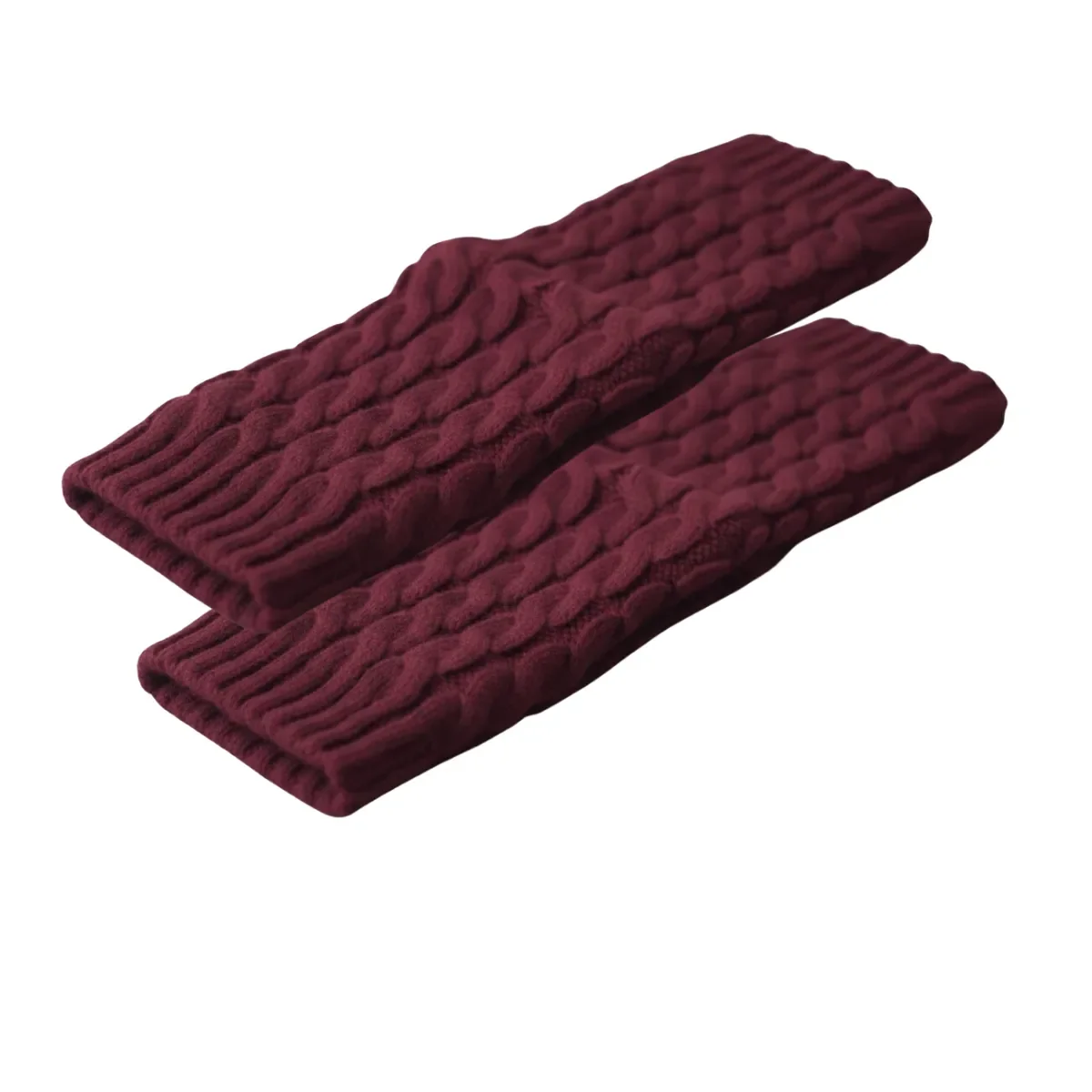 Genérico - Polainas Calentadores Tejido Trenzado Colores Variados Mujer Niña Elegante 100% Lana