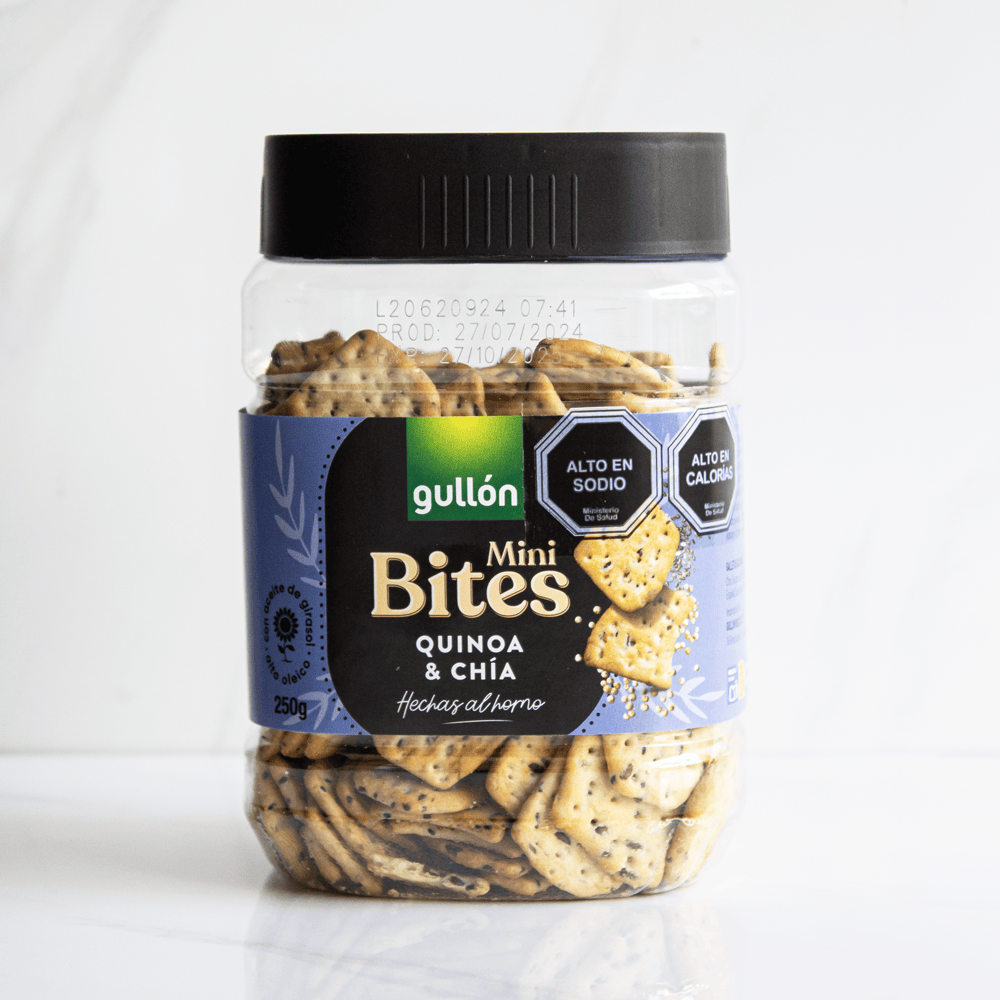 Galletas Mini Bites Quinoa Y Chía Gullon 250 Gr