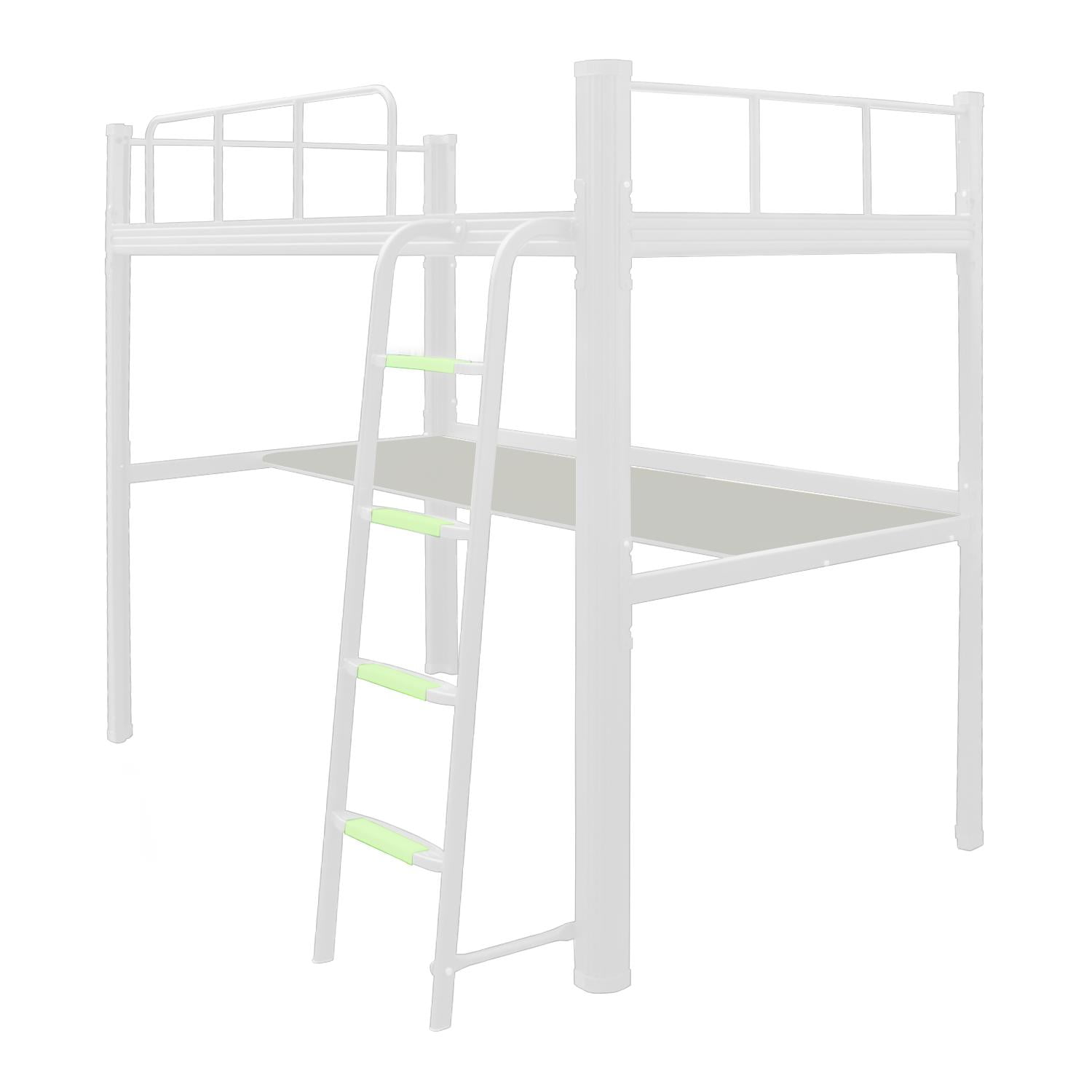 Mueble Market - Cama Alta Con Escritorio Strong 1 Plaza Blanco