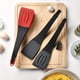 thumbnail image 3 of 1 Box 3 In 1 Multifunctional Silicone Shovel Clip, Food Silicone Spatula Clip Heat-resistant Bread Steak Tongs Non-slip Non-stick Kitchen Cooking Camping Cookware Barbecue Clip, 3 of 4