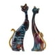 thumbnail image 1 of 2 Piezas De Estatuilla De Gato, Estatua De Animal, Resina Para Sala De Estar, Escultura Abstracta, Estilo B, 1 of 3