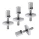 thumbnail image 1 of Juego De Tornillos Y Placas De Aletas De Acero Inoxidable De 4 Piezas Para Tablas De Surf SUP Longboard, 1 of 5