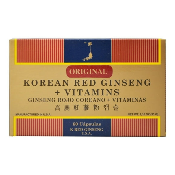 Energizante - Ginseng Rojo K Red+Vitaminas X 60 Caps.