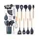 thumbnail image 3 of 35x Utensilios De Cocina Gadgets Juego De Herramientas Espátula Para Profesionales Principiantes Gris, 3 of 5