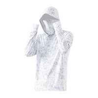 Ioensy - Sudadera Con Capucha Y Protección Solar Para Hombre, Fina Protección Contra Sarpullidos Para Pescar Al Aire Libre, Verano, Xl, Color Blanco