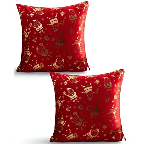 Genérico - Set De 2 Fundas De Cojin Para Navidad M10