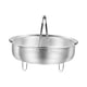 thumbnail image 5 of Cesta vaporera de acero inoxidable, cesta vaporera para arroz, lavadora de arroz, construcción sólida, cesta vaporera para verduras, mariscos y pollo L, 5 of 5