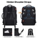 thumbnail image 5 of Mochila Bagsure Travel 42L para equipaje de mano con puerto USB, 5 of 9