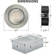 thumbnail image 3 of Luz Empotrada LED KnLnny Ware 4 Pulgadas Níquel Cepillado 6 Pack, 3 of 3