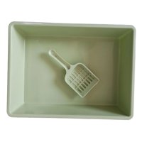 Ioensy - Caja De Arena Para Gatos Bandeja De Arena Para Mascotas Bandeja De Arena Para Inodoro Gatito Con Cuchara