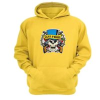 Genérico - Polerón Canguro Guns N´ Roses Amarillo Talla Xl Unisex