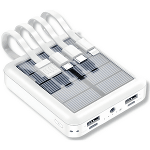 Irm - Cargador Inalámbrico Powerbank 10000Mah Carga Solar 4 Cables