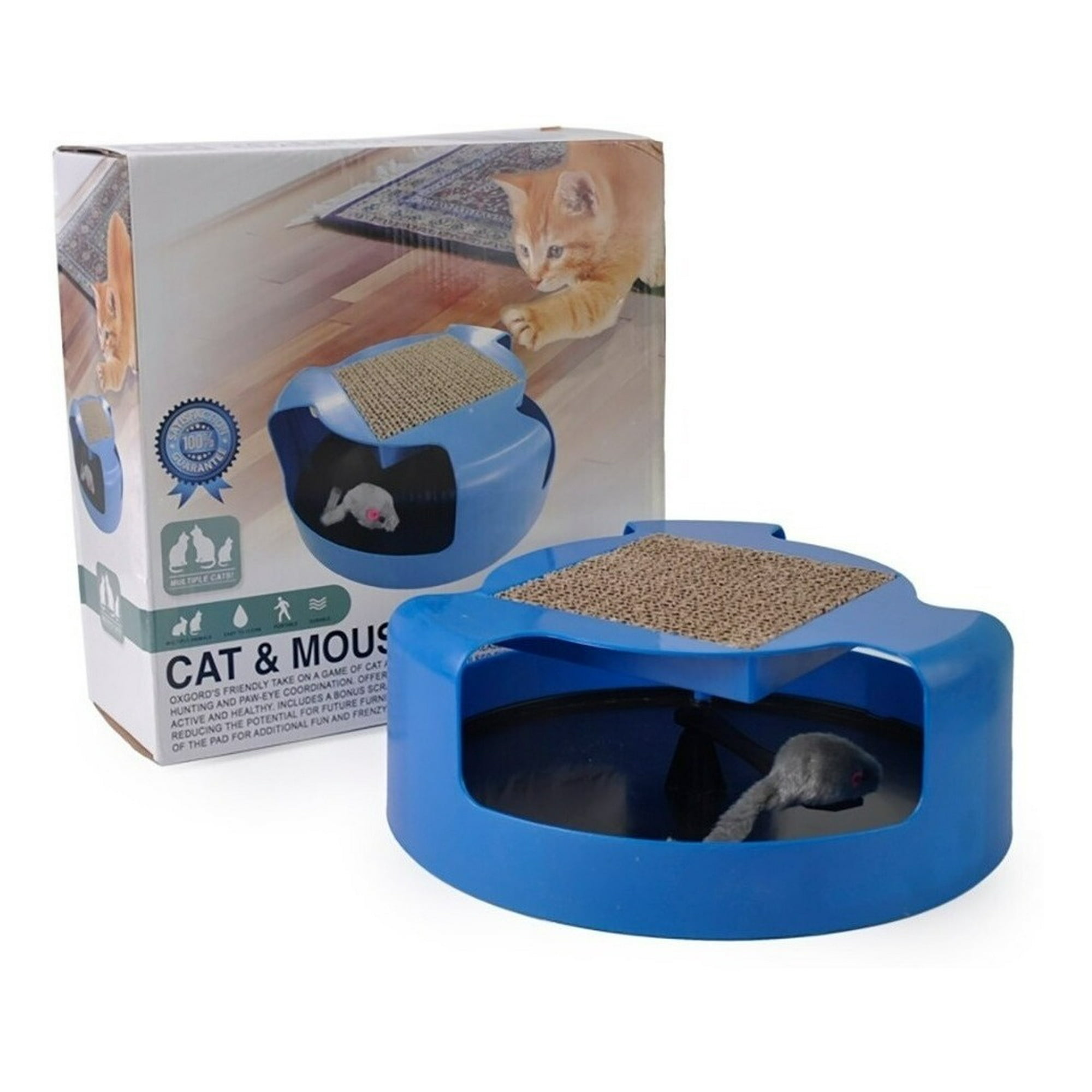 Genérico - Juguete Interactivo Para Gatos Atrapa Al Raton Rascador