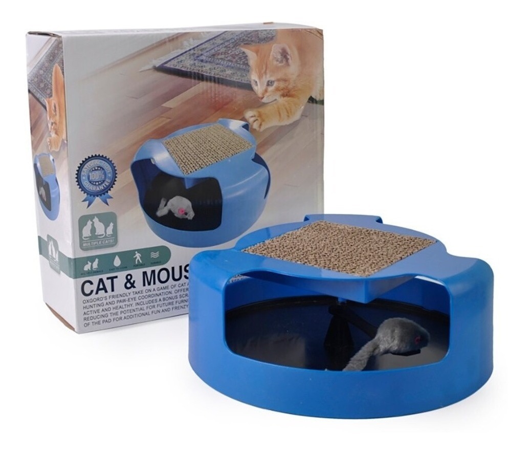 Genérico - Juguete Interactivo Para Gatos Atrapa Al Raton Rascador