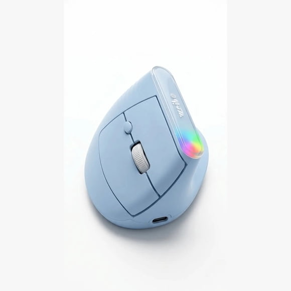 Mouse Vertical Inalámbrico Ergonómico WB-889 - CELESTE..