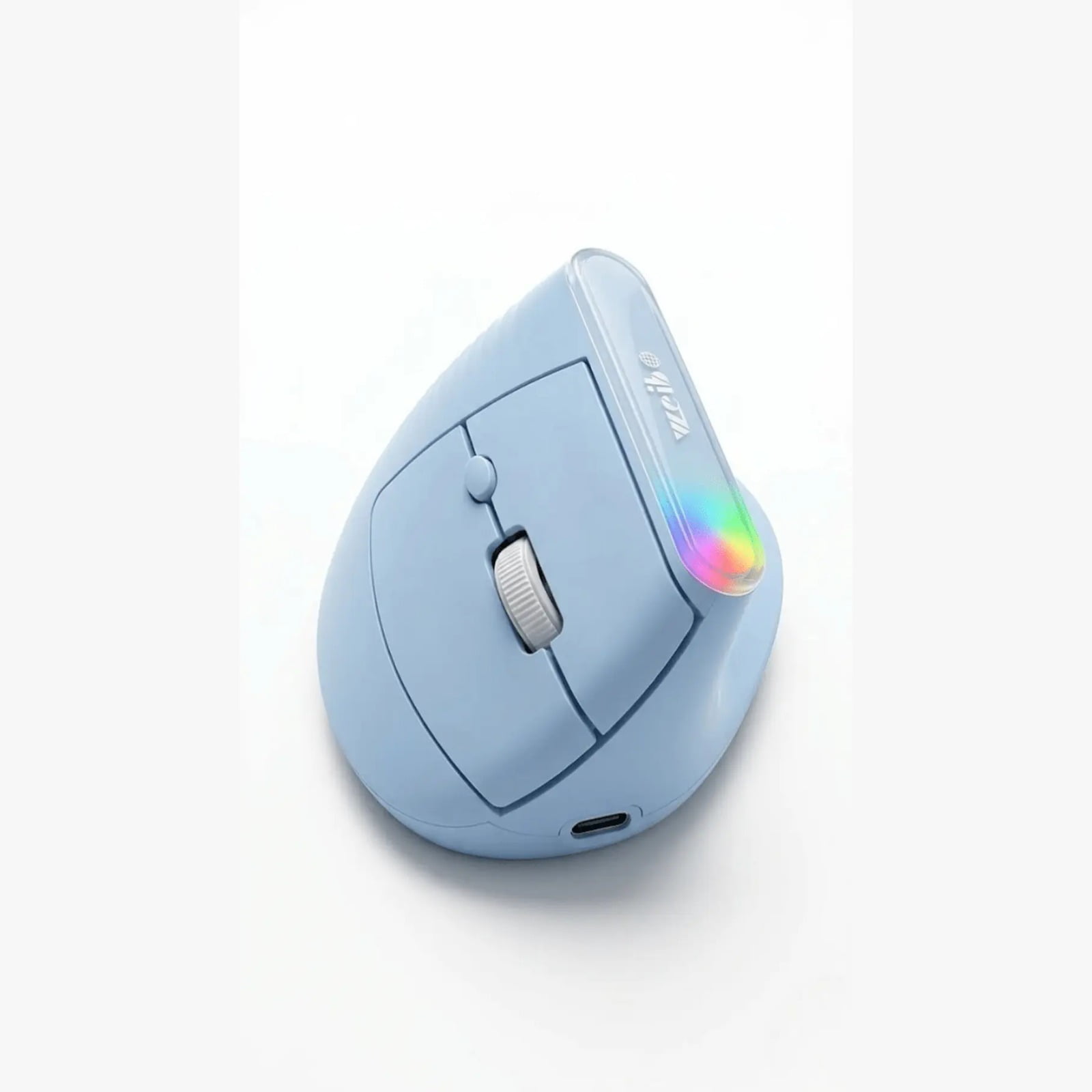 Veibo - Mouse Vertical Inalámbrico Ergonómico Wb-889 - Celeste..