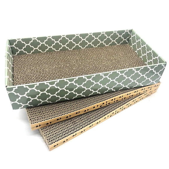 Cama de salón Cat Scratcher MECOOL Scratch con hierba gatera, 3 unidades