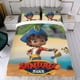 thumbnail image 4 of Santiago del Mar Conjunto de sábanas temático, trío de piezas, cómodo y amigable con la piel, diseño único, regalo de decoración para el hogar para familiares, amigos y fans,135cm *200cm, 4 of 6