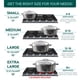 thumbnail image 2 of Horno holandés MAGNAWARE de aluminio fundido de 8 litros con tapa y rejilla 13, tamaño mediano, 2 of 9