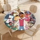 thumbnail image 4 of Todos Siguen Odiando A Chris theme Fitted Round Tablecloths Elastic Edged Table Covers Waterproof Table Cloth For Kitchen Holiday Party Tables Decor 150cm, 4 of 6