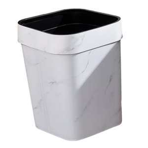 Bothyi - Papelera De Baño Pequeña, Cesta De Basura Cuadrada De 14L Para Inodoro, Hogar, Sala De Estar, Color Blanco
