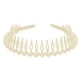 thumbnail image 1 of Diademas para el cabello para mujeres/niñas, diadema antideslizante, cómoda diadema con dientes de resina y peine., 1 of 5