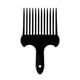 thumbnail image 1 of Peine de horquilla para el cabello, inserto de plástico negro, peine afro antideslizante, peine elevador para el cabello, peine de engranajes altos y bajos, peine para peluquería., 1 of 5