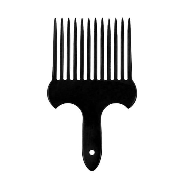 Peine de horquilla para el cabello, inserto de plástico negro, peine afro antideslizante, peine elevador para el cabello, peine de engranajes altos y bajos, peine para peluquería.