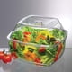 thumbnail image 2 of Juego de ensaladera Prodyne de acrílico con tapa reversible para hielo, 6 L, transparente, 2 of 4