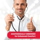 thumbnail image 2 of Estetoscopio Ever Ready First Aid 143200 de doble cabezal negro, 2 of 5