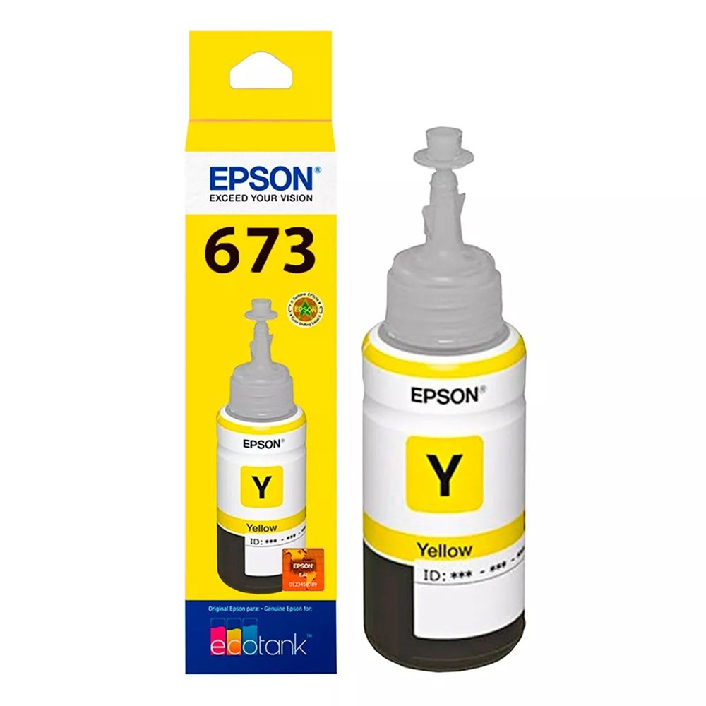 Tinta Botella Epson T673 Ecotank 70ml Amarilla