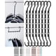 thumbnail image 1 of Perchas para ahorrar espacio Mr. Pen, color negro, paquete de 8, 1 of 8