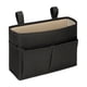 thumbnail image 3 of Bolsa de almacenamiento para colgar en la cama, organizador versátil, fácil de instalar para controles remotos, cuadernos, cesta con bolsillos para ca Negro, 3 of 5